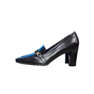 Vintage Coach Black Leather Slip On Loafer Size 8
